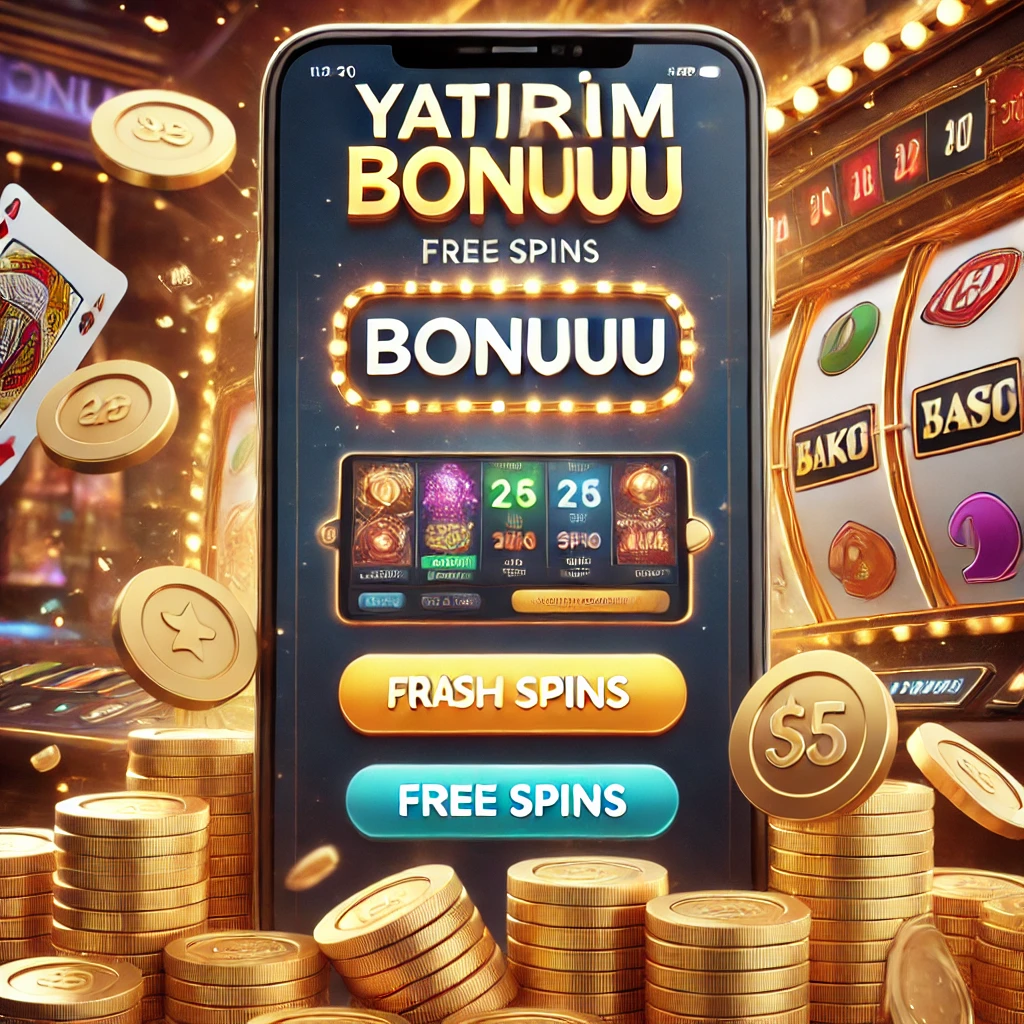 Online bir casino platformunda yatırım bonusu promosyonu, nakit ödüller ve ücretsiz döndürmelerle birlikte gösteriliyor.